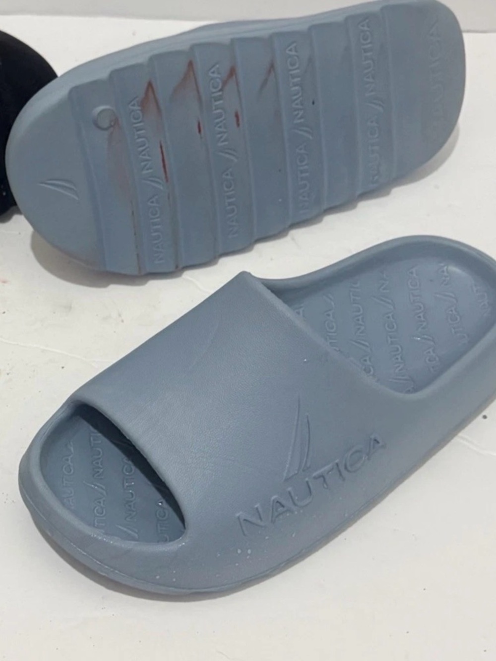 Nautica Slide Sandals in Pale Blue